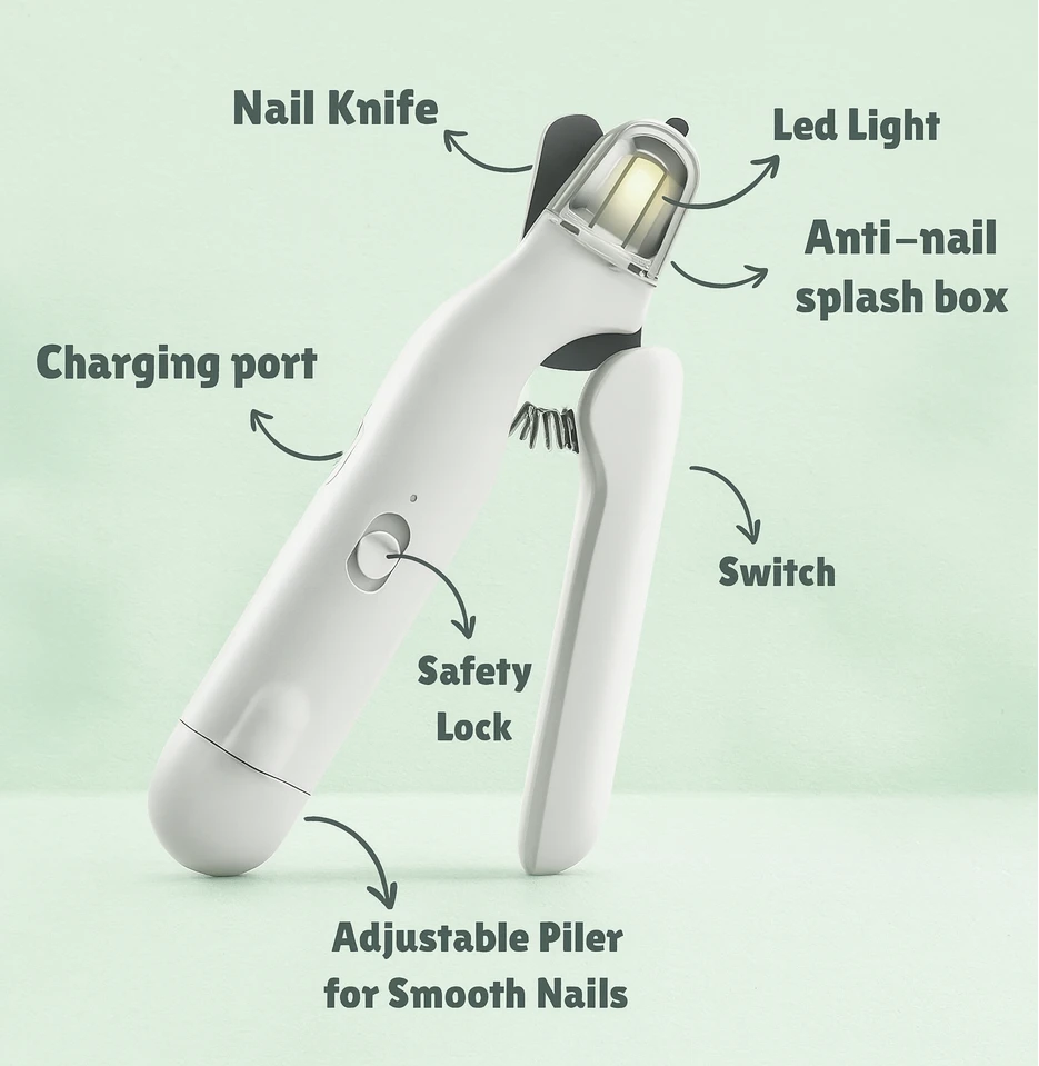 LED Light Pet Nail Clipper